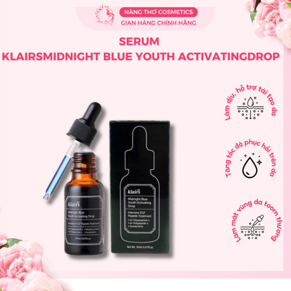 Serum Phục Hồi Da Klairs Midnight Blue Youth Activating Drop 20ml