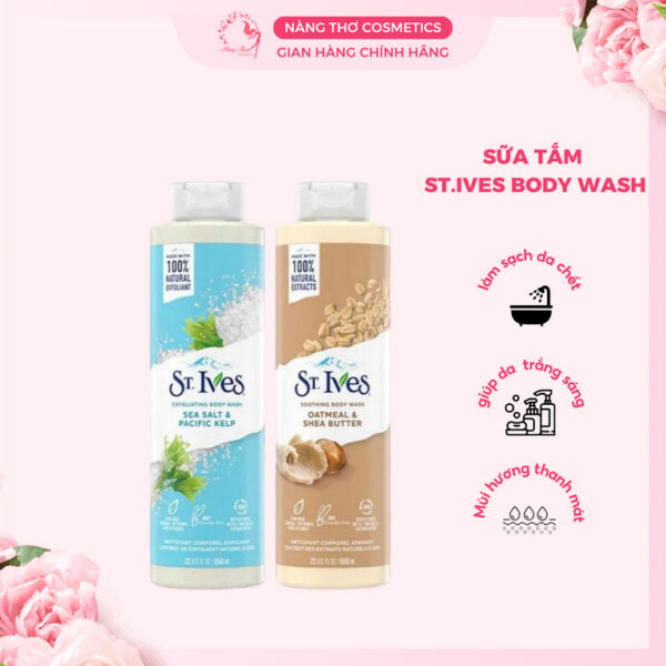 Sữa tắm tẩy tế bào chết St. Ives  Body Wash 650ml