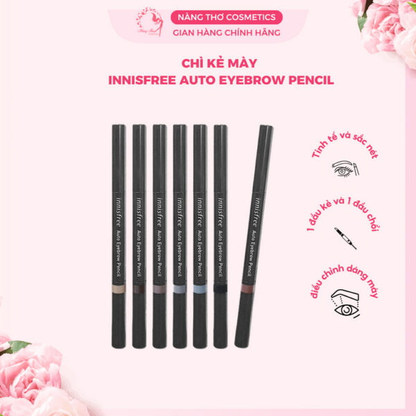Chì Kẻ Mày 2 đầu Innisfree Auto Eyebrow Pencil