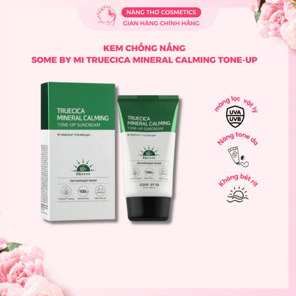 Kem Chống Nắng Some By Mi Truecica Mineral 100 Calming Suncream SPF50+ PA+++ 50ml