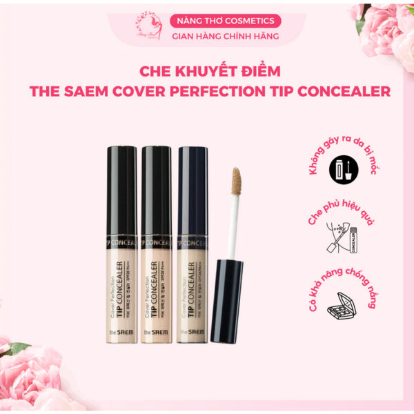 Che Khuyết Điểm The Saem Cover Perfection Tip Concealer 6.5g