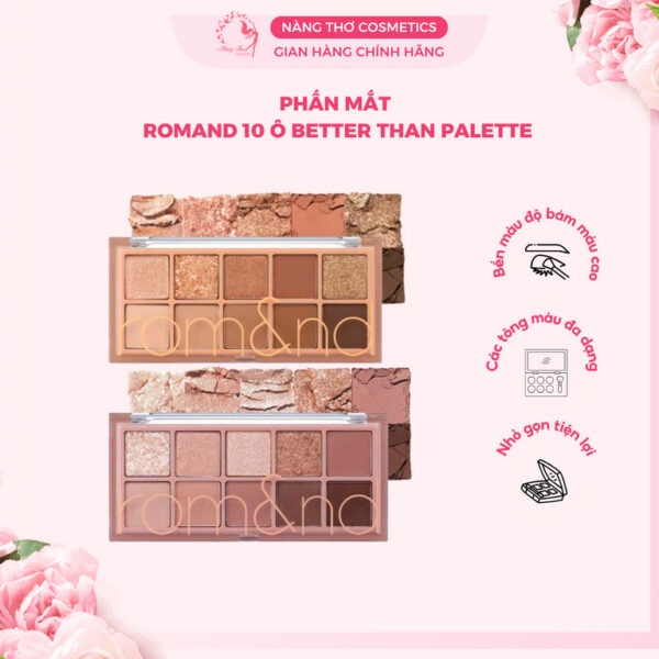 Bảng Phấn Mắt Romand 10 Ô Better Than Eye Palette