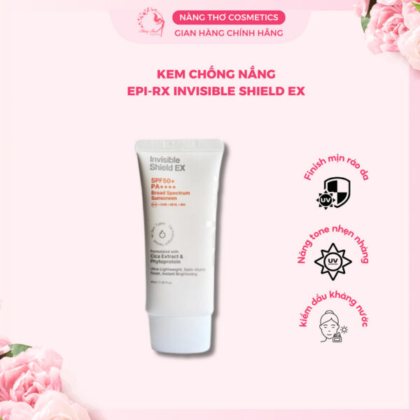 Kem chống nắng Epi-Rx Invisible Shield EX SPF 50+ PA++++ cho da dầu 40ml