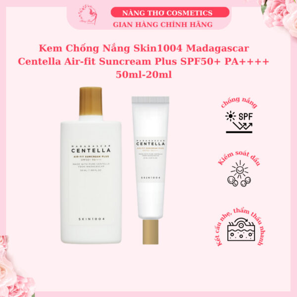 Kem chống nắng Skin1004 Madagascar Centella SPF50+ PA++++ 50ml-20ml