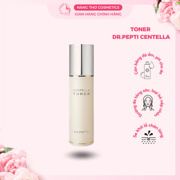 Nước Hoa Hồng Dưỡng Da Căng Bóng Dr.Pepti Centella Toner 180ml