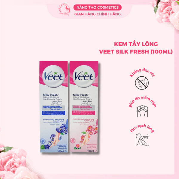 Kem Tẩy Lông  Veet Silk Fresh (100ml)