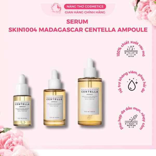 Tinh Chất Rau Má Skin1004 Madagascar Centella Ampoule 30ml, 55ml và 100ml