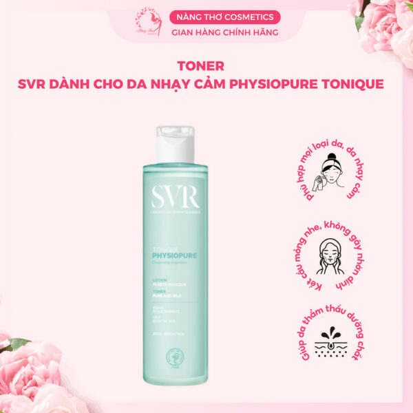 Toner SVR Dành Cho Da Mặt Nhạy Cảm Physiopure Tonique 200ml