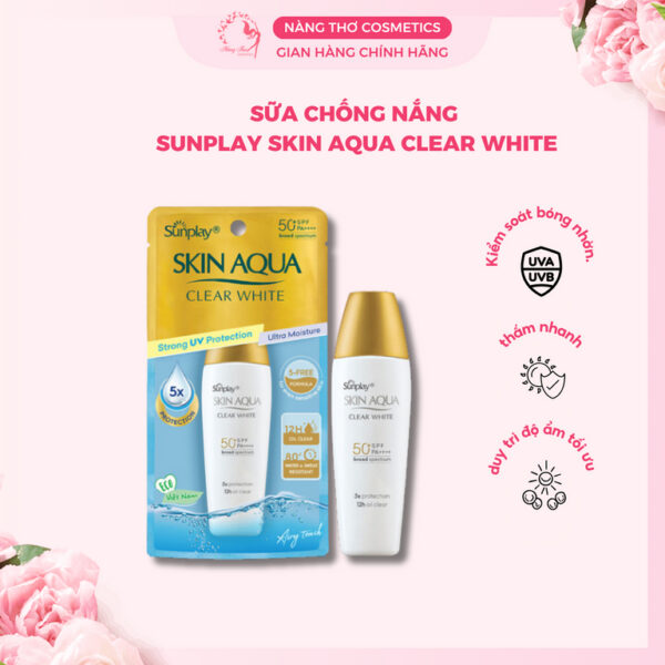 Sữa Chống Nắng  Sunplay Skin Aqua Clear White SPF50 25g
