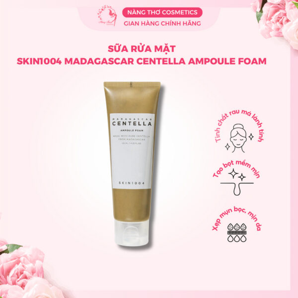 Sữa rửa mặt Skin1004 Madagascar Centella Ampoule Foam 125ml