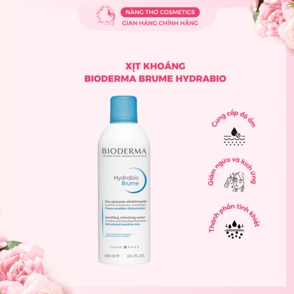 Xịt Khoáng Bioderma Hydrabio Brume  300ml