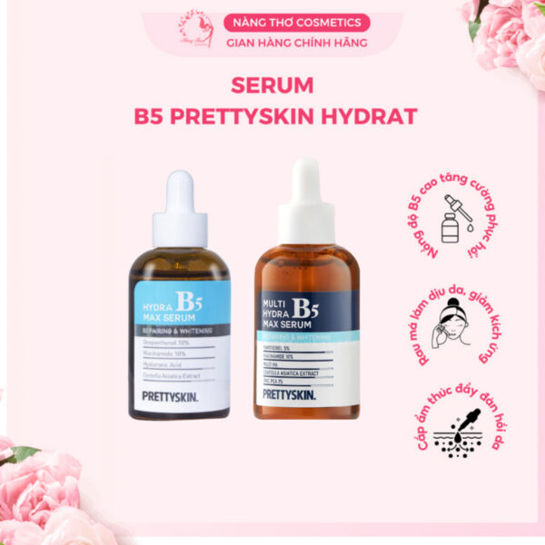 Serum phụ hồi, dưỡng trắng Pretty Skin Hydra B5 Max 50ml