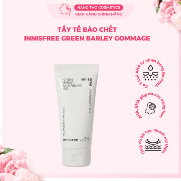Tẩy tế bào chết mặt Innisfree Green Barley Gommage Peeling Mask 120Ml