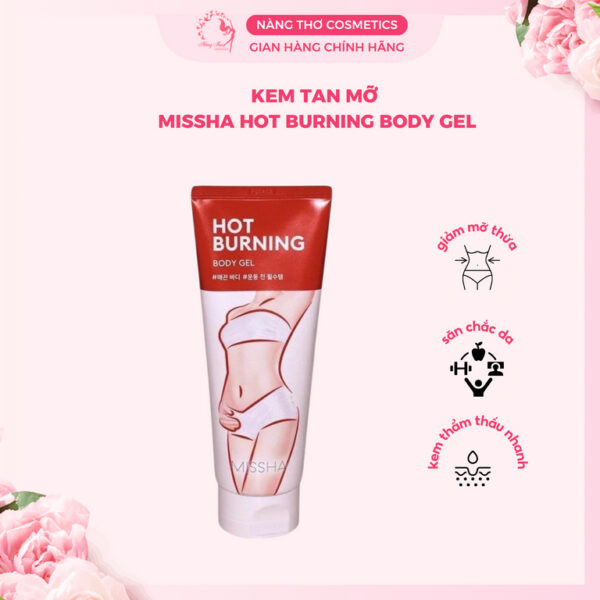 Kem tan mỡ bụng Missha Hot Burning Perfect Body Gel 200ml