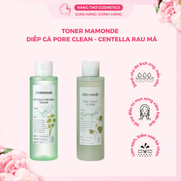 Toner Mamonde Diếp Cá - Rau má 250ml