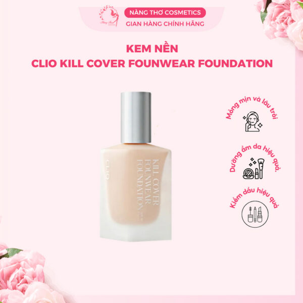Kem Nền CLIO kill cover founwear Foundation