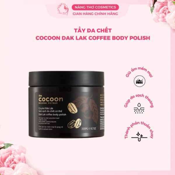 Tẩy Da Chết Toàn Thân COCOON Chiết Xuất Cà Phê Đắk lắk 200ml