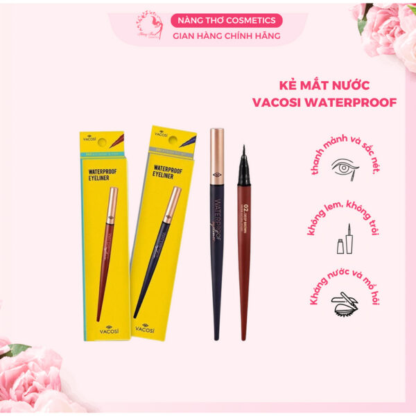 Bút kẻ Mắt nước Waterproof siêu lì VACOSI