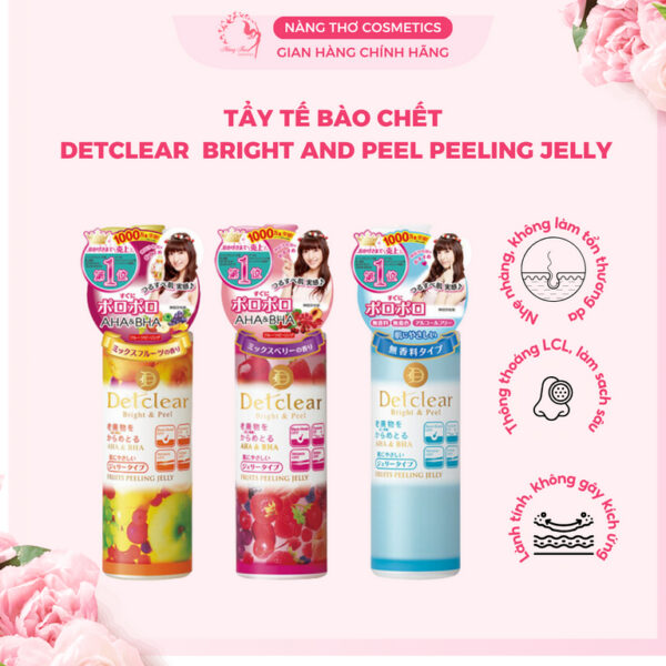 Tẩy tế bào chết Detclear 180ml Bright and Peel Nhật Bản