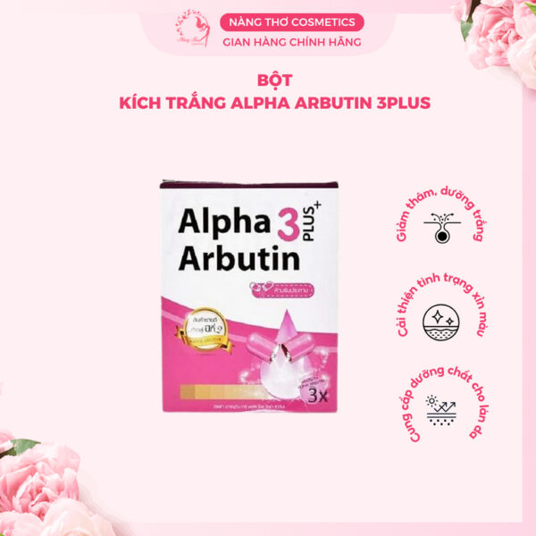 Bột Trắng Alpha Arbutin 3plus vỉ 10 viên