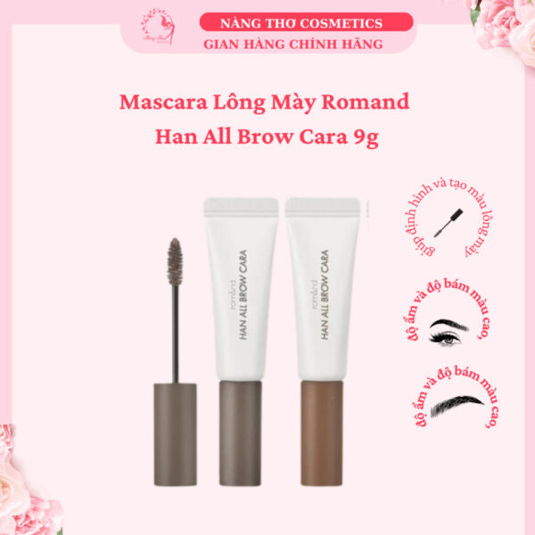 Mascara Lông Mày Romand  Han All Brow Cara 9g