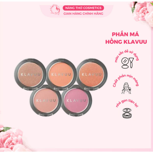 Phấn má hồng KLAVUU Urban Pearlsation Natural Powder Bluser