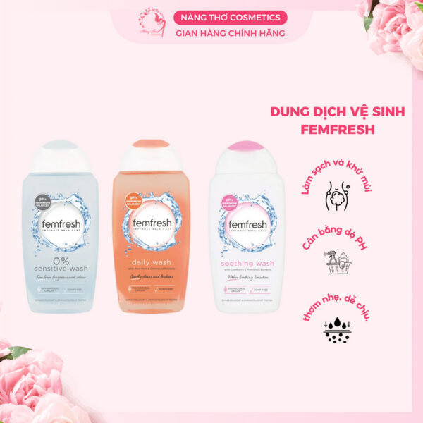 Dung Dịch Vệ Sinh Phụ Nữ  Femfresh Daily Intimate Wash 250ml