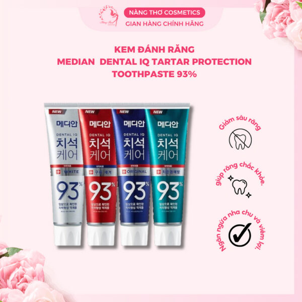 Kem Đánh Răng MEDIAN Dental IQ Tartar Protection Toothpaste 120g