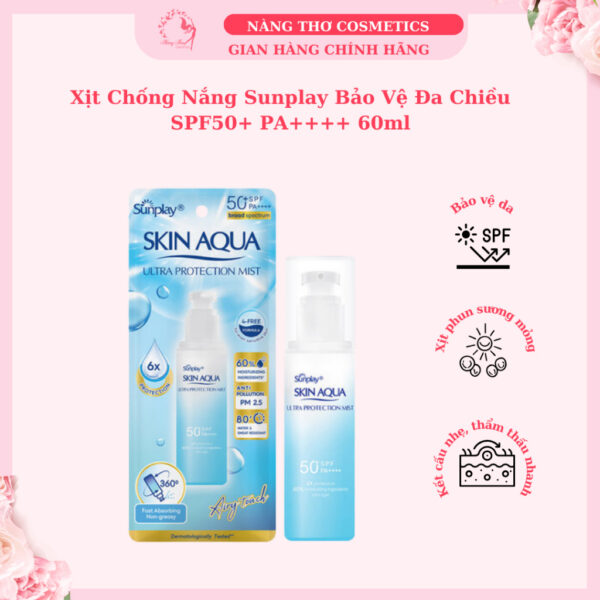 Xịt Chống Nắng Sunplay Bảo Vệ Đa Chiều SPF50+ PA++++ 60ml