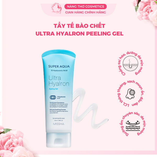 Gel tẩy tế bào chết missha super aqua ultra hyalron peeling gel 100ml