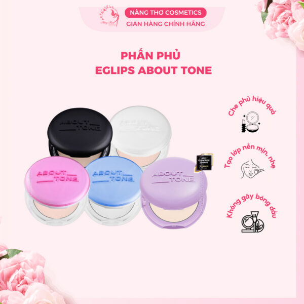 Phấn Phủ Dạng Nén Eglips About Tone Blur Effect 9g