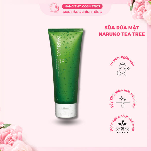 Sữa Rửa Mặt Kiêm Mặt Nạ Naruko Tea Tree Purifying 120g Chính Hãng Nhập Khẩu