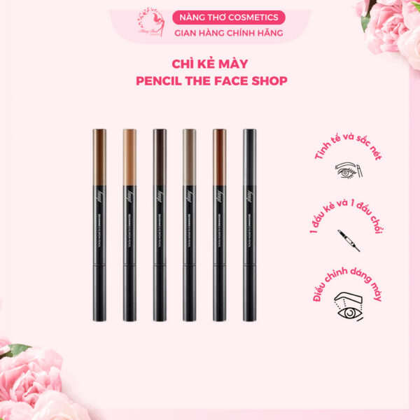 Chì kẻ mày 2 đầu The Face Shop Designing Eyebrow Pencil