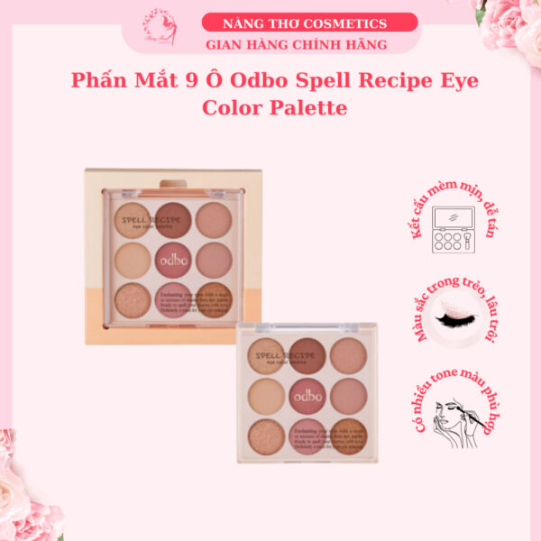Phấn Mắt Odbo Spell Recipe Eye Color Palette 9 ô