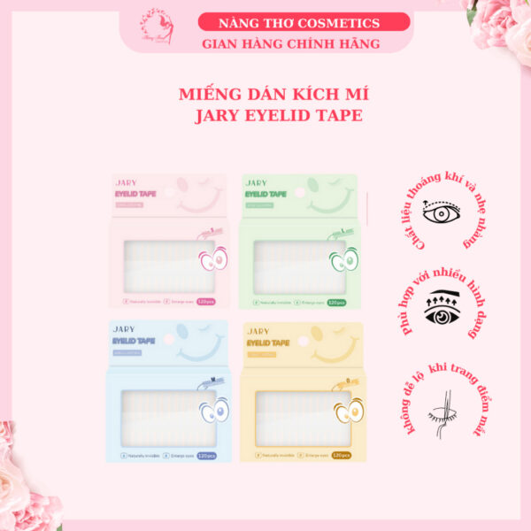 Miếng Dán Kích Mí Tàng Hình Jary Eyelid Tape - 120 Miếng.