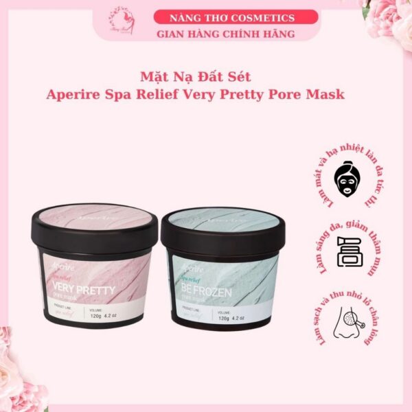 Mặt Nạ Đất Sét Aperire Spa Relief & Very Pretty Pore Mask 120g