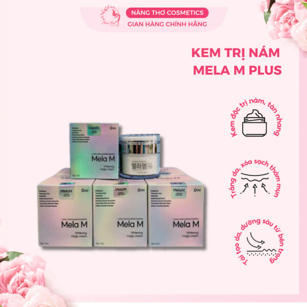 Kem Mela M mờ thâm nám tàn nhang, trắng da Dr.MH Mela M Cream 50ml