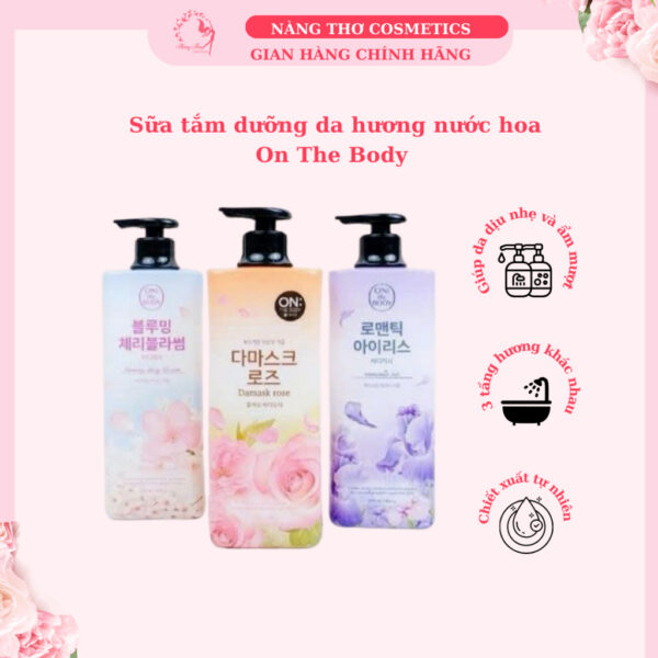 Sữa tắm dưỡng da hương nước hoa On The Body