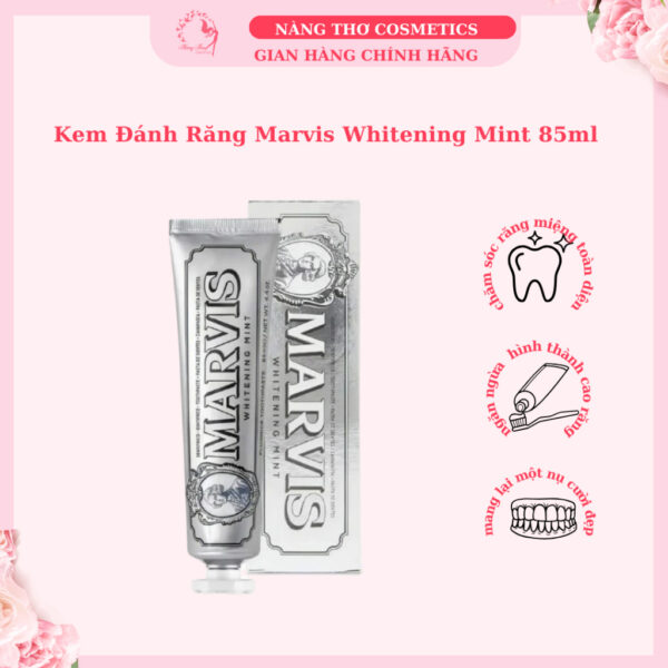 Kem Đánh Răng Marvis Whitening Mint 85ml