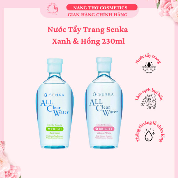 Nước Tẩy Trang Senka All Clear Water Micellar 230ml