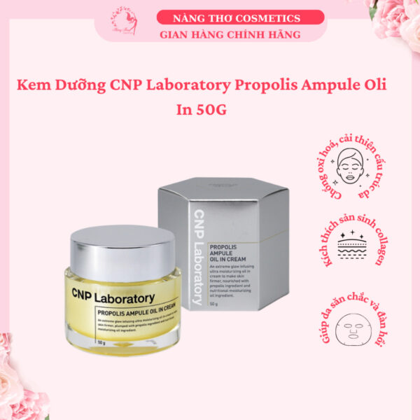 Kem Dưỡng Ẩm Cao Cấp Chiết Xuất Keo Ong Dạng Dầu CNP Propolis Ampule Oil in Cream 50g