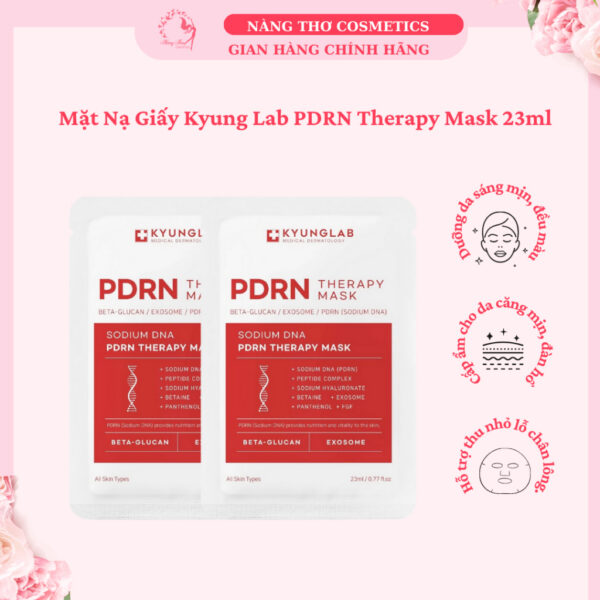 Mặt Nạ Giấy Dưỡng ẩm, Phục Hồi Kyung Lab PDRN Therapy Mask 23ml