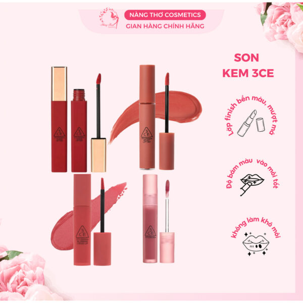 Son Kem 3CE  Velvet Lip Tint / Blur Water Tint /  Blurring Liquid / Cloud Lip Tint