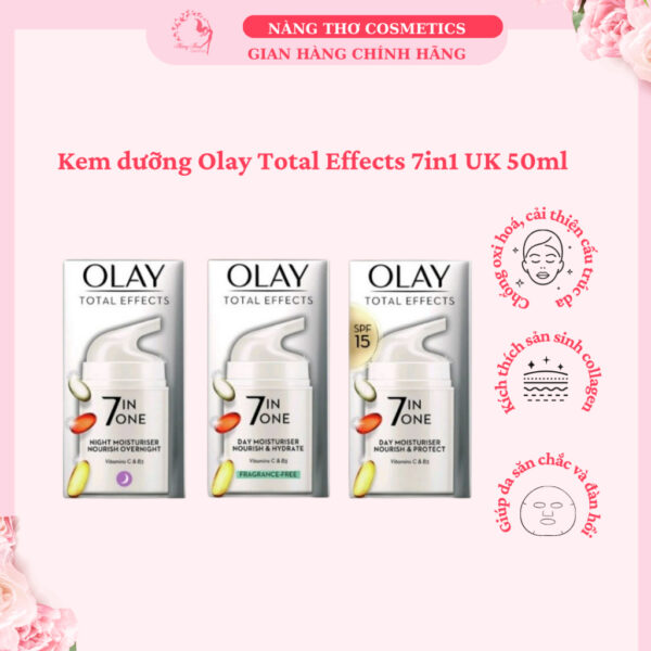 Kem dưỡng Olay Total Effects 7in1 UK 50ml